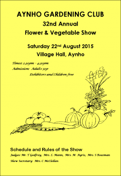 FRONT PAGE FLOWER & VEG SHOW